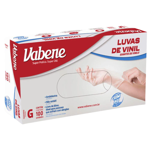LUVA VINILFLEX G S/PO VABENE