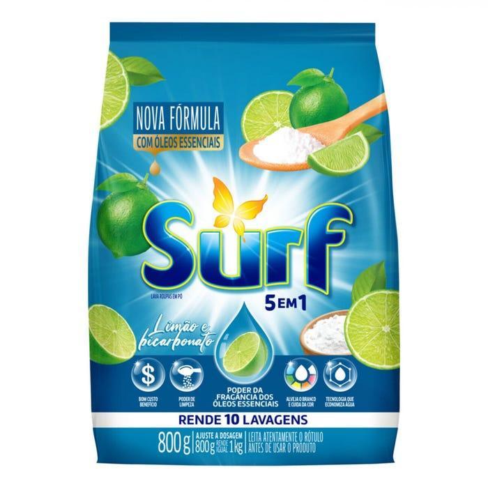 Det Po Surf Sache Limao E Bicarb Azul 800gr C/16