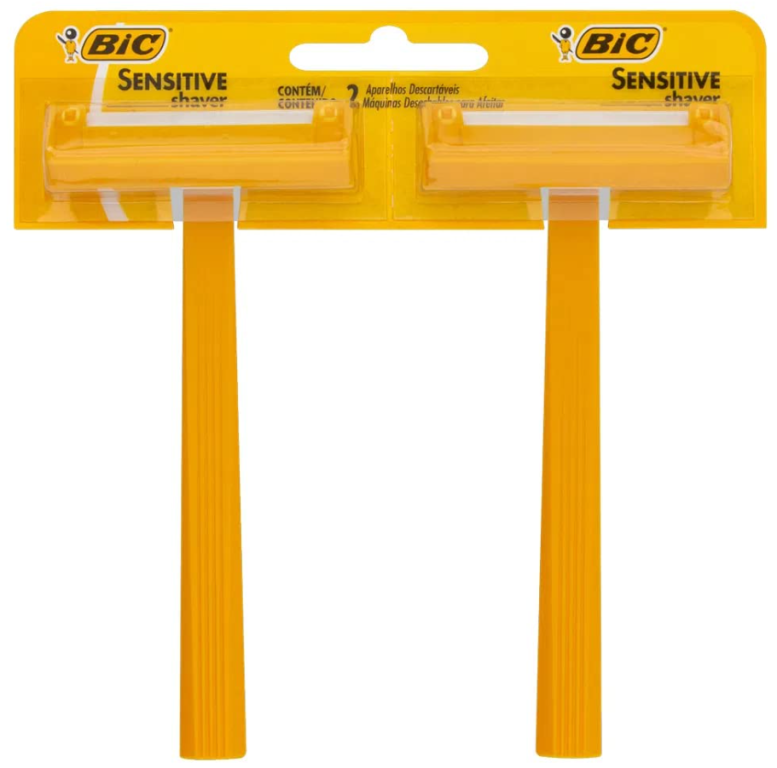 Apar Barb Bic Sensitive Amarelo 12x2