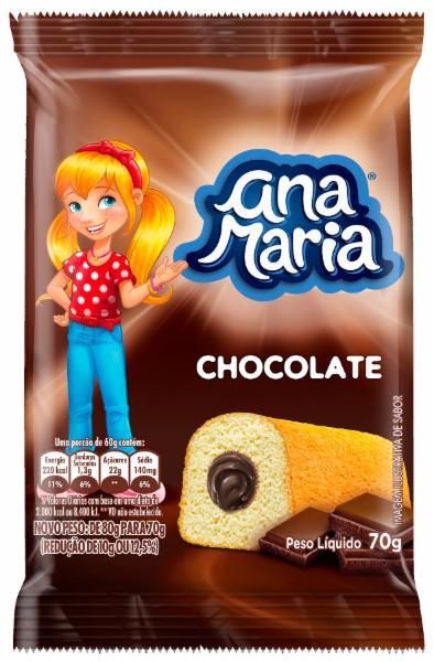 Bolinho Ana Maria Chocolate 70 G