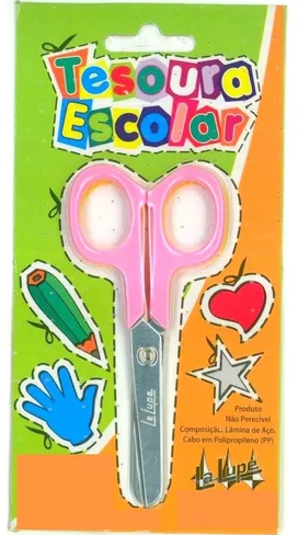 Tesoura La Lupe Escolar S/Ponta C/12