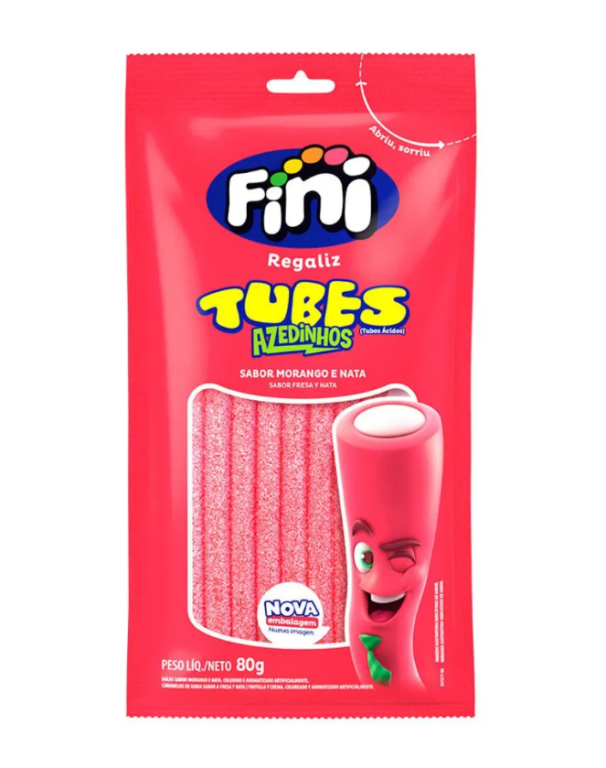 Fini Tubes Morango Citrico 80g C/12