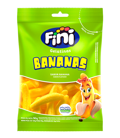 Fini Gelatinas Bananas 90g C/12