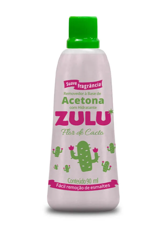 Acetona Zulu 90ml Flor de Cacto C/12