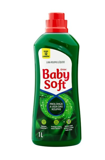 Sabao Baby Soft Liq 1L Max Perform Verde C/12