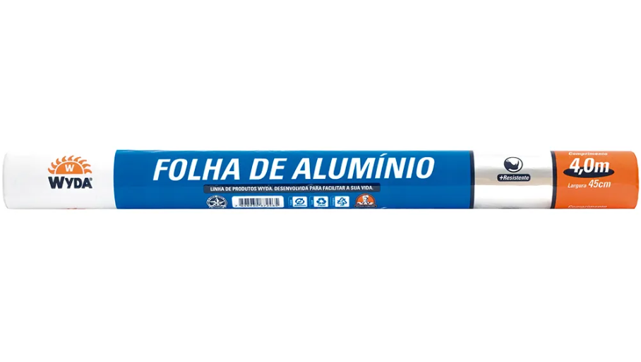 P.Alum Aluminio Wyda 45x4 Mts C/25