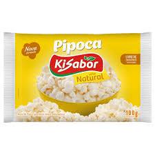 Pipoca Microondas Kisabor Natural 100g C/8