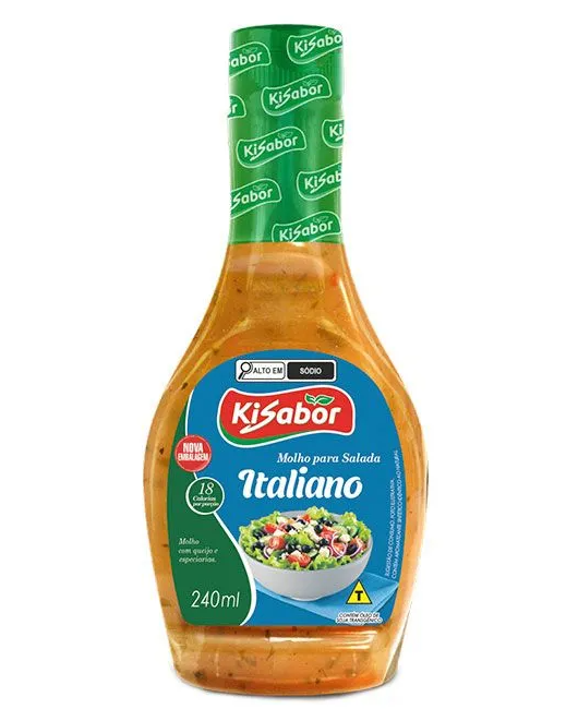 Molho Para Salada Italiano Kisabor 240ml