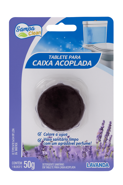 Tablete Caixa Acoplada Sampa Lavanda Clean 50gr