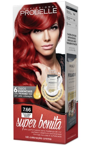 Tint Super Bonita 7.66 Louro Medio Vermelho Intenso
