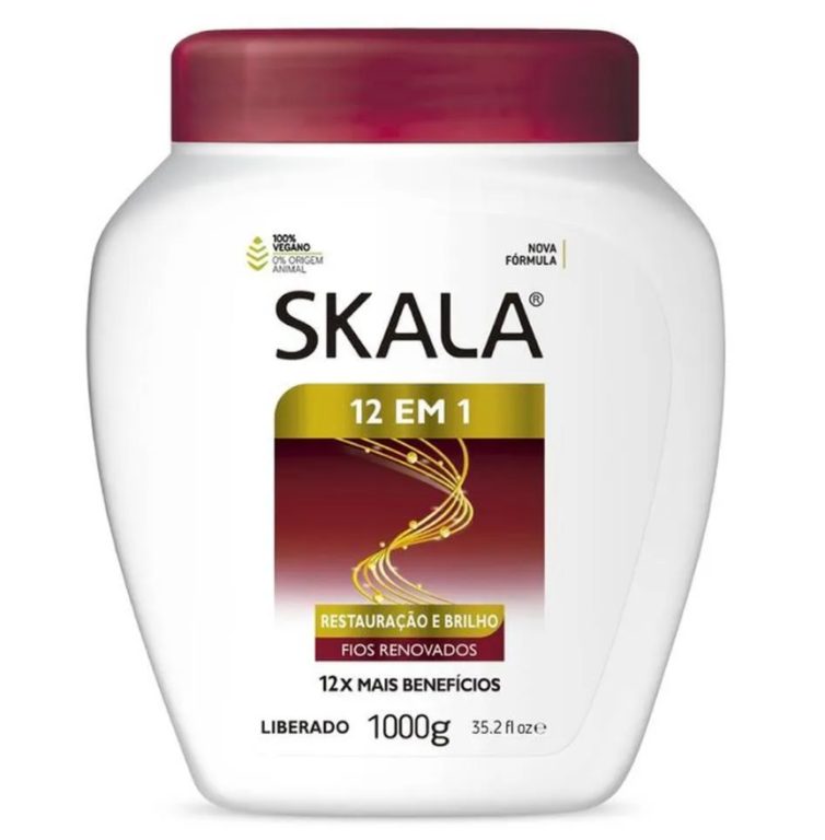 Creme Hidratacao Skala 12 em 1 Brilho 1kg