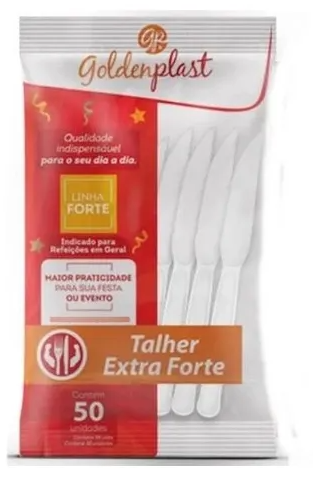 Faca Descartavel Refeicao Bc Goldenplast