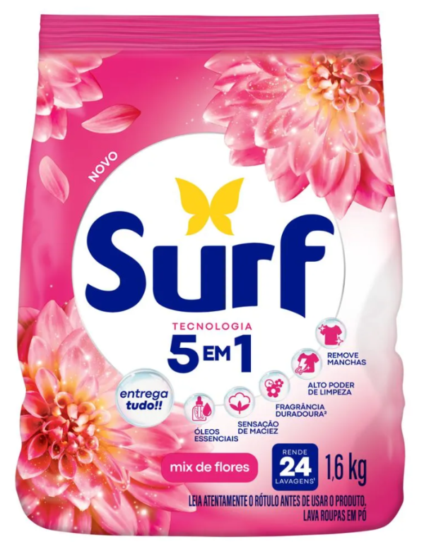 Det Po Surf Sache Rosas e Flor de Lis 1.6kg C/7