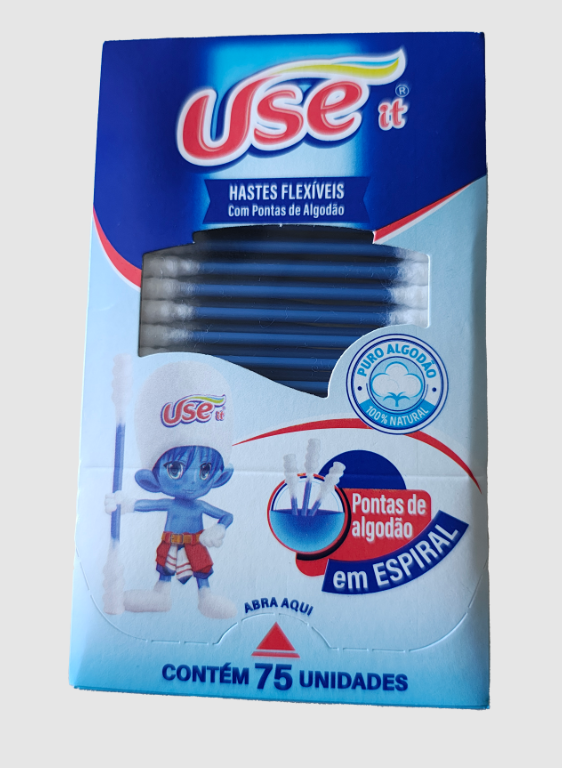 Hastes Flexiveis Use It Algodao Formato Espiral C/12