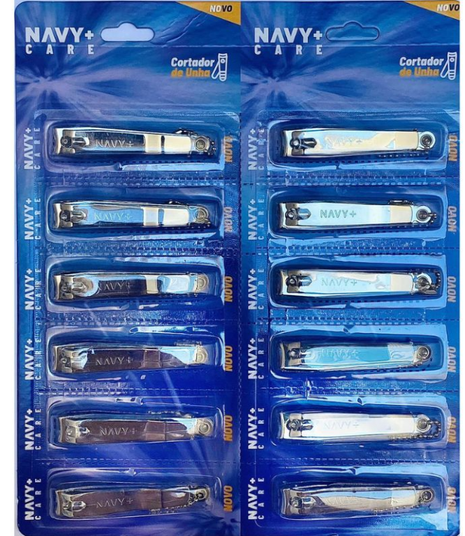 Cortador de Unhas Navy Care Grande C/12