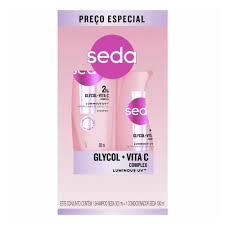 Kit Shampoo 300ml e Cond 150ml Seda Glicol + Vita C