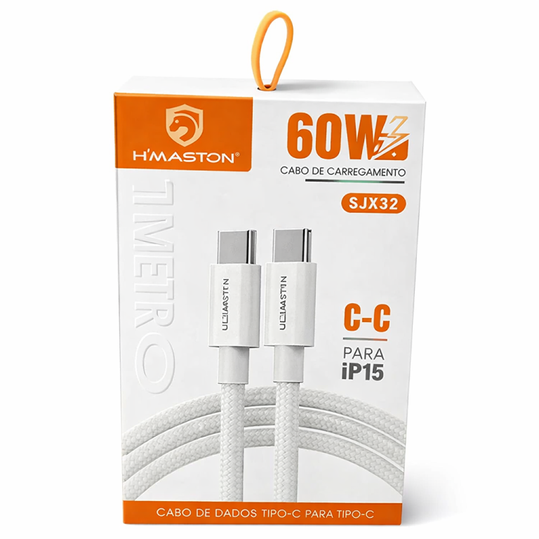 Cabo Carga e Dados Alta Performance Hmaston Tipo-C - Tipo-C