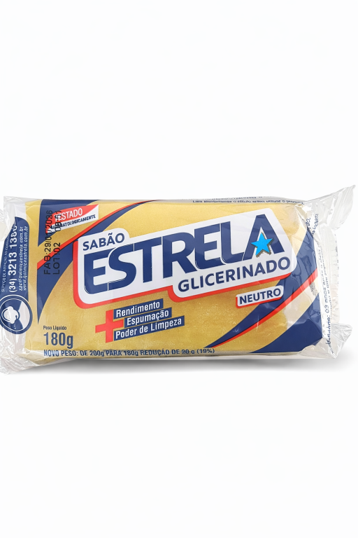 Sabao Pedra Estrela Glicerinado 180gr