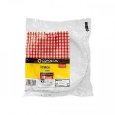 PRATO PLAST BRANCO 21 CM PS CX 250 - 10X25