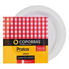 PRATO PLAST 17,5 CM BRANCO PS CX 500 - 50X10
