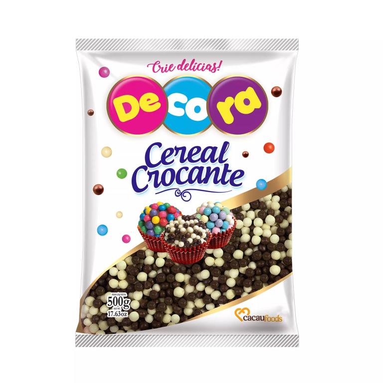 MINI CEREAL CROC 500G BRANCO/PRETO