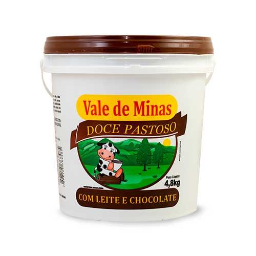 DOCE PASTOSO 4.8KG C/LEITE E CHOCOLATE VALE DE MINAS