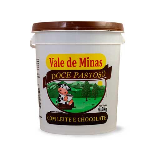 DOCE PASTOSO 9,8KG  C/LEITE E CHOCOLATE VALE DE MINAS