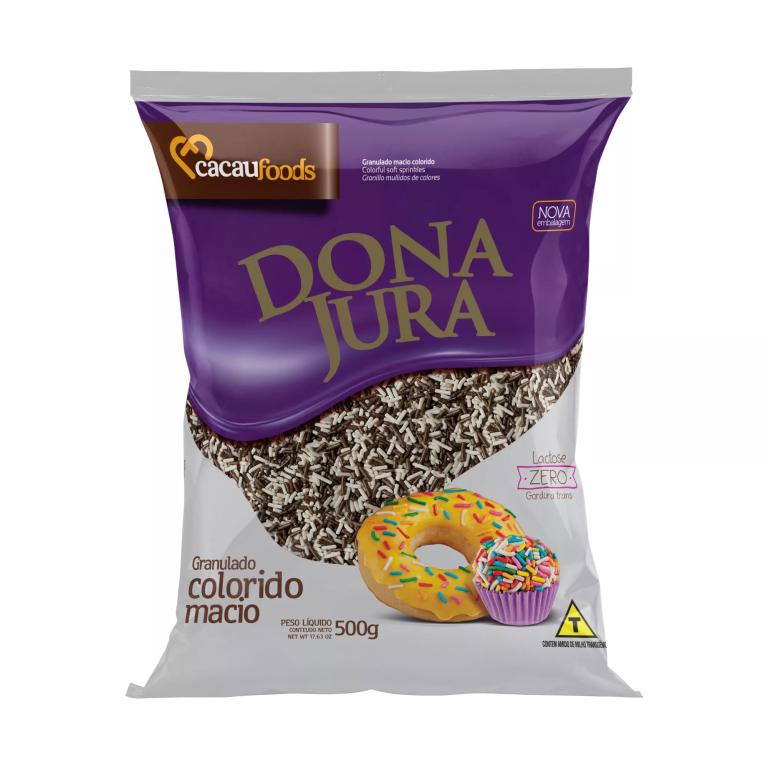 GRANULADO MACIO 500G BRANCO E PRETO