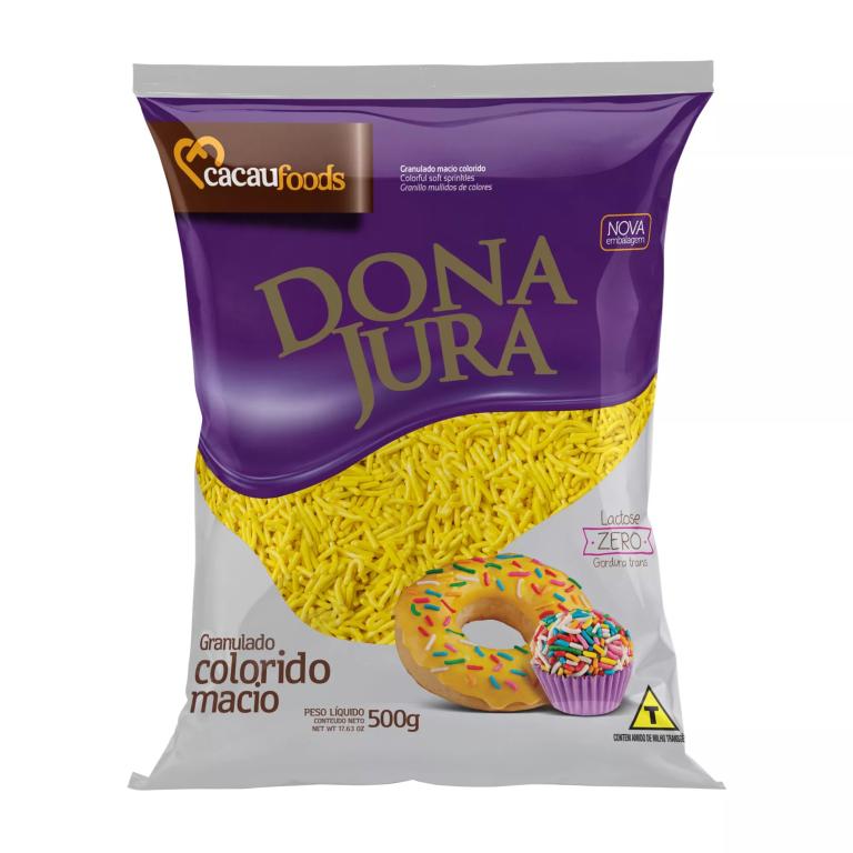 GRANULADO MACIO 500GR AMARELO