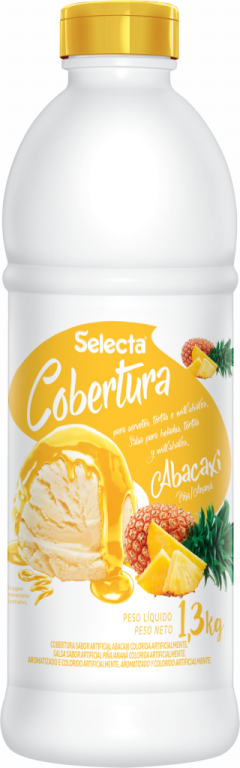 COBERTURA 1,300KG SABOR ARTIFICIAL ABACAXI COLORIDA ARTIFICIALMENTE