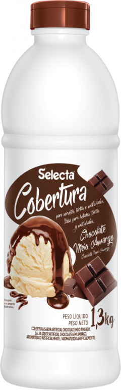 COBERTURA 1,300KG SABOR ARTIFICIAL CHOCOLATE MEIO AMARGO