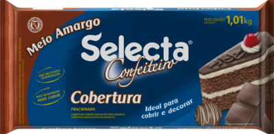 CONFEITEIRO COBERTURA 1,010KG SABOR CHOCOLATE MEIO AMARGO