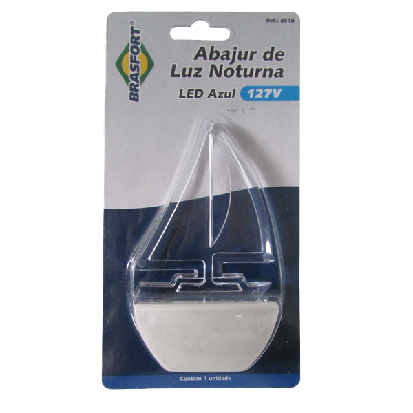 ABAJUR LUZ NOT. LED BARCO 127V AZ.