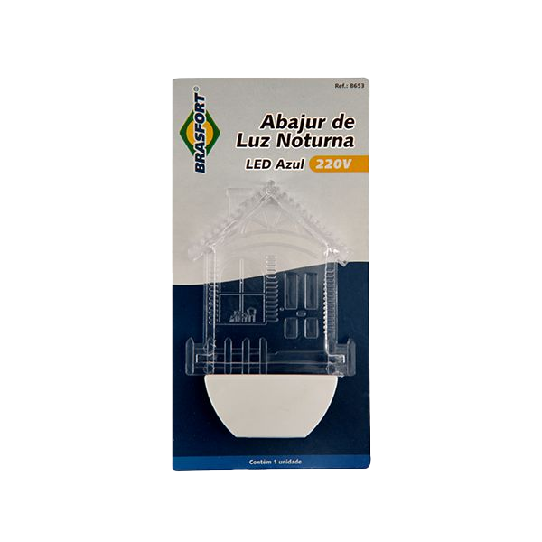 ABAJUR LUZ NOT. LED CASA 127V BR.
