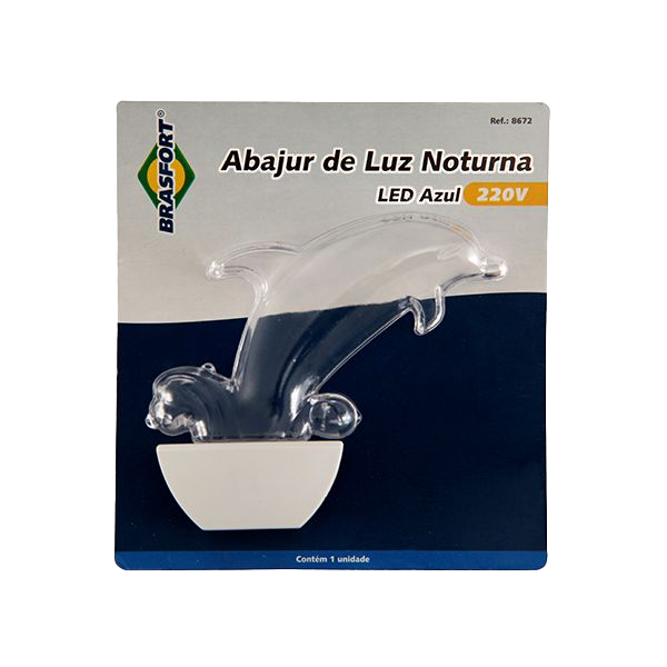 ABAJUR LUZ NOT. LED GOLFINHO 220V AZ.