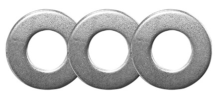 ARRUELA LISA GALVANIZADA 3/8'' - 1KG