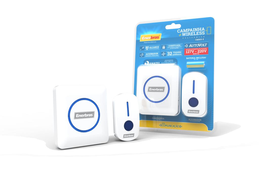 CAMPAINHA WIRELLES CODIFICADA PLUG