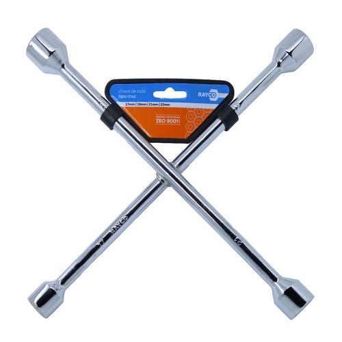 CHAVE RODA TIPO CRUZ 17x19x21x23 AC RAYCO