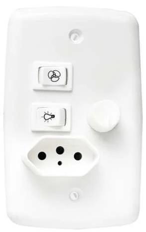 CONTROLE DE VELOCIDADE 4X2 C/TOMADA C/01 LAMP ROTATIVO BIVOLT