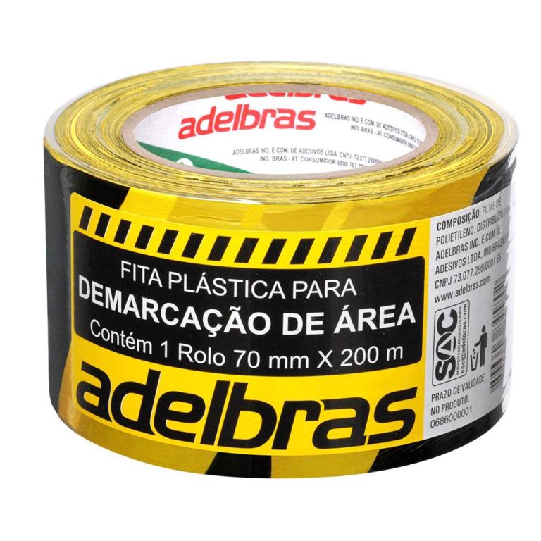 FITA DEMARCACAO ZEBRADARC 70MMX200MX0,04MM