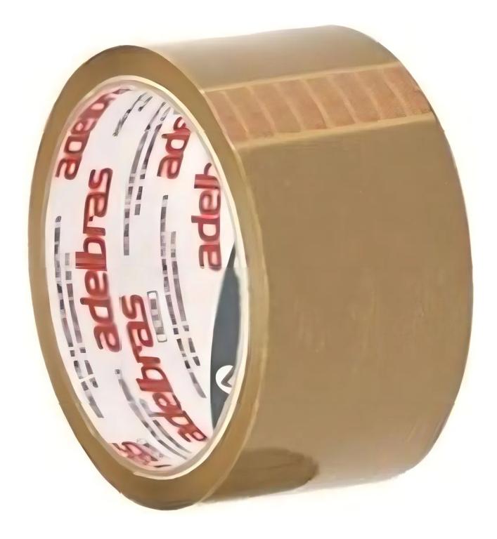 FITA EMBALAGEM ADELBRAS MARROM 45MMX45M