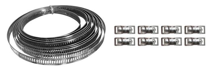 FITA PERFURADA 3MT X 8MM C/8 CLIPS