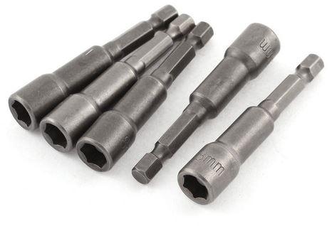 JOGO DE SOQUETE 1/4X65MM CRV 5PCS