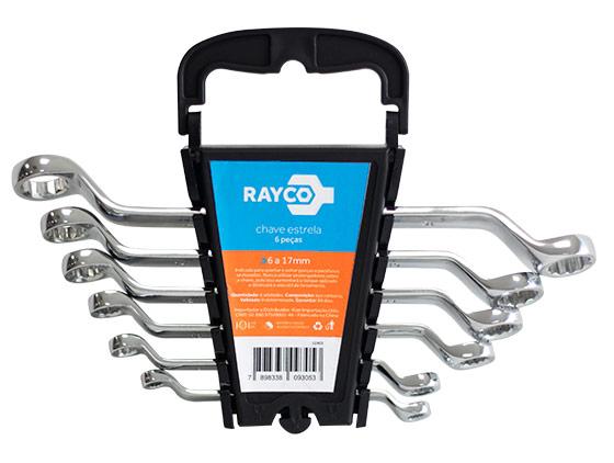 CHAVE ESTRELA 6 PEÇAS AC (6 A 17MM)