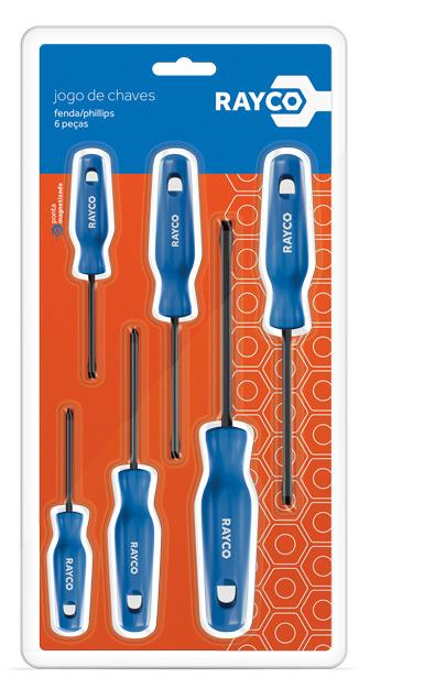 CHAVES DE FENDA/PHILLIPS JOGO C/ 6 PECAS AC
