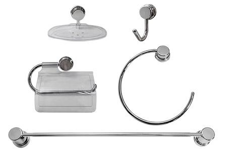 KIT DE ACESSÓRIOS PARA BANHEIRO - 5 PEÇAS