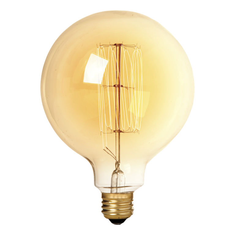LAMP ANTIQUE G125 60W 127V E27 GOLD KIAN