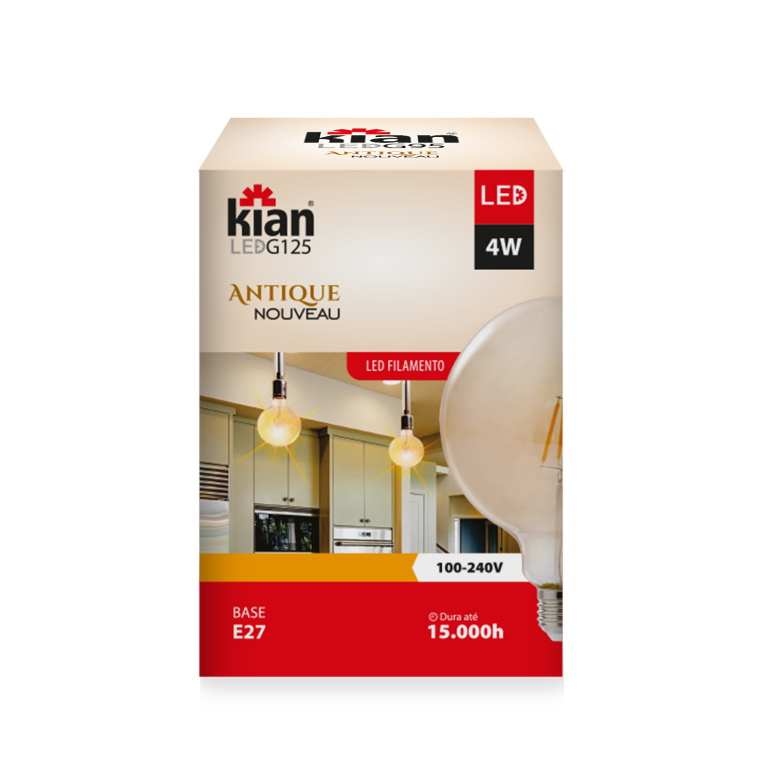 LAMP FILAM 4W BIV 2.2K E-27 G125 KIAN