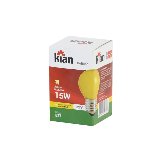 LAMP INC BOLINHA 15W 127V E27 AM KIAN