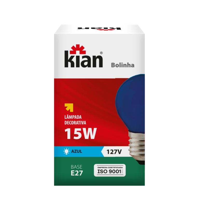 LAMP INC BOLINHA 15W 127V E27 AZ KIAN